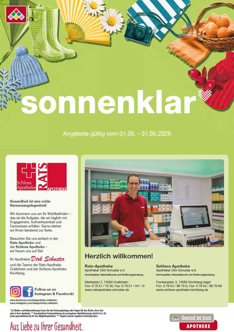 Flyer mit Mai-Angeboten